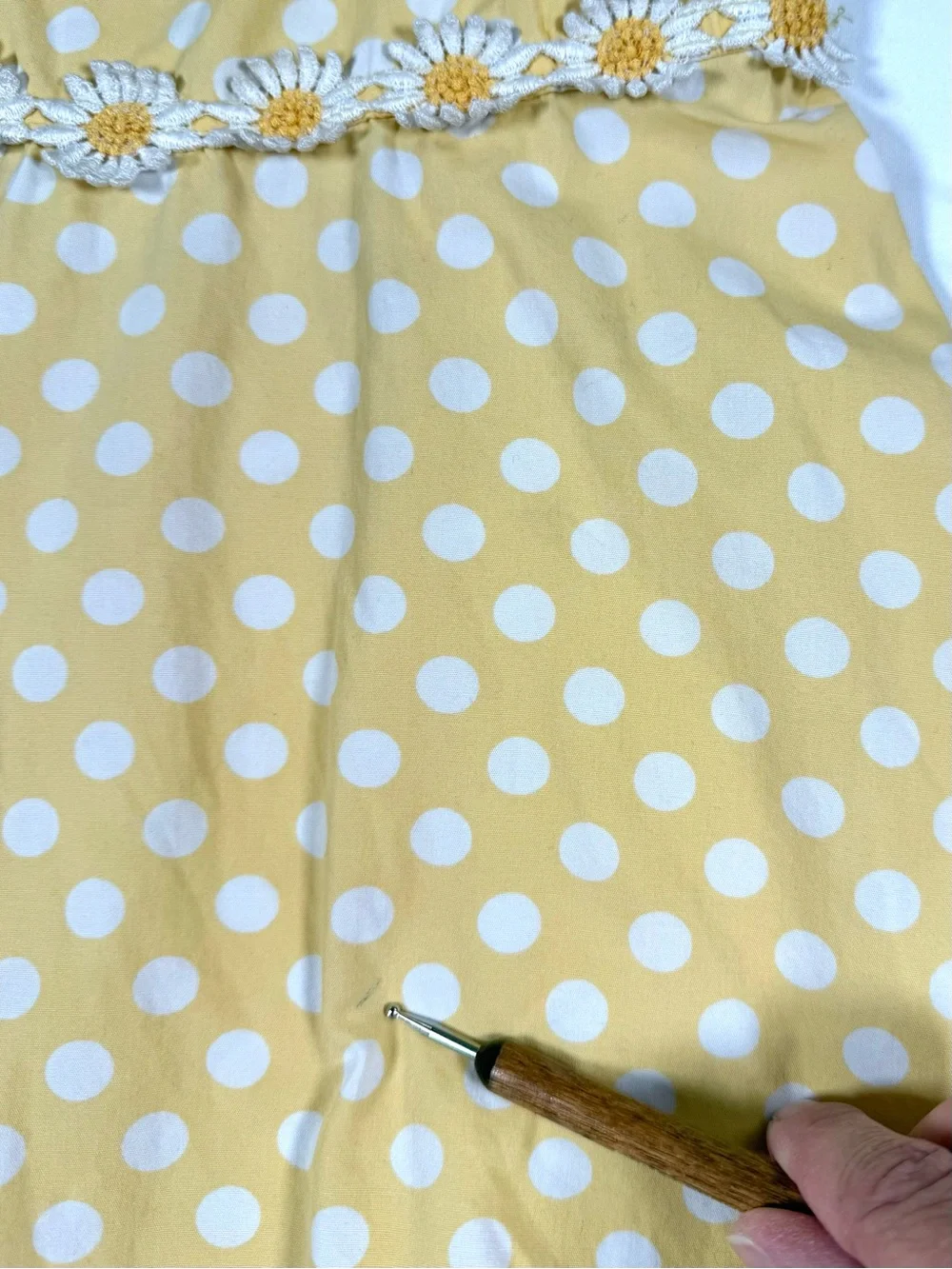 VINTAGE GYMBOREE Girls‎ Lady Daisy Sundress 4T Dot Daisy Applique Cottagecore